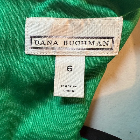 Dana Buchman size 6 black and green Sleeveless sheath midi dress - Picture 6 of 11